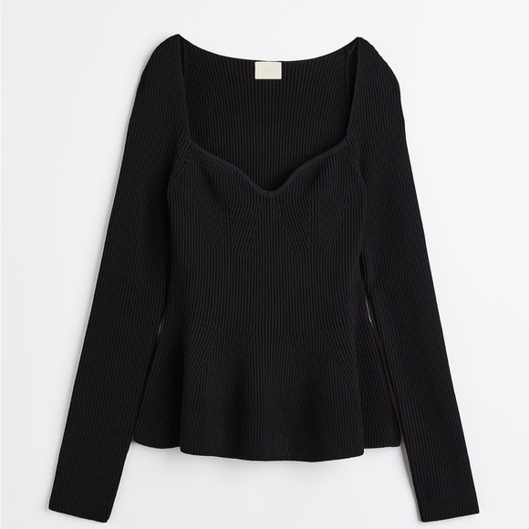 H&M Rib- Knit Top - Picture 1 of 5